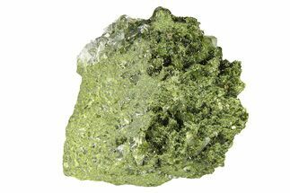 Sparkling Dark Green Epidote Crystals with Quartz - Turkey #301746