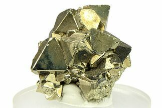 Octahedral Pyrite Crystal Cluster - Peru #301969