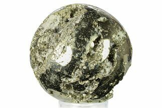 Polished Pyrite Sphere - Peru #302284