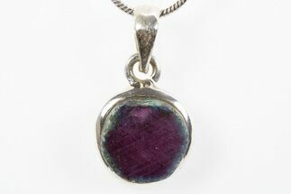 Ruby in Kyanite Pendant (Necklace) - Sterling Silver #302827