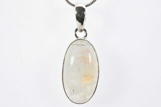 Adularescent Moonstone Pendant (Necklace) - Sterling Silver #303150