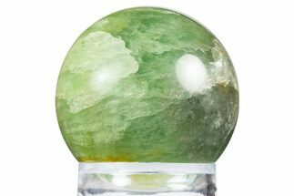 Polished Purple & Green Fluorite Sphere - Madagascar #304639