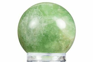 Polished Purple & Green Fluorite Sphere - Madagascar #304643