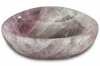 Polished Rose Quartz Bowl #304682