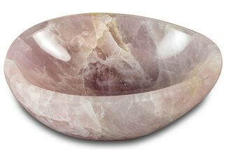 Polished Rose Quartz Bowl #304683