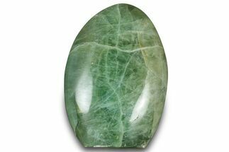 Free-Standing, Polished Green Fluorite - Madagascar #304768