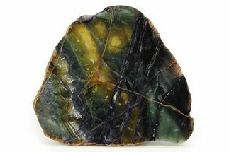 Colorful, Polished Fluorite and Sodalite Slab - Mozambique #304989