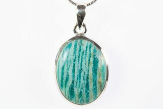 Amazonite Pendant (Necklace) - Sterling Silver #305001