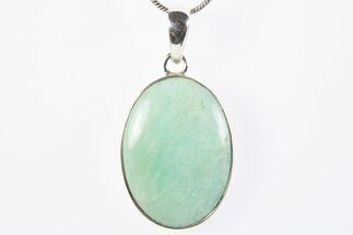 Chatoyant Amazonite Pendant (Necklace) - Sterling Silver #305006