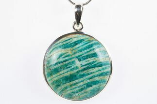 Amazonite Pendant (Necklace) - Sterling Silver #305009