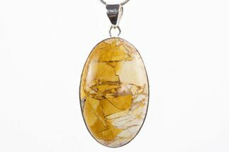 Brecciated Mookaite Jasper Pendant - Sterling Silver #305073