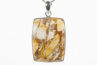 Brecciated Mookaite Jasper Pendant - Sterling Silver #305075