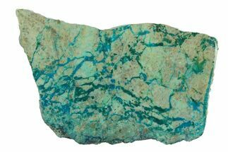 Polished Blue River Chrysocolla Slice - Arizona #303034