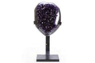 Amethyst Geode With Metal Stand - Uruguay #306893