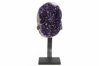 Amethyst Geode With Metal Stand - Uruguay #306900