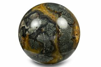 Colorful Polished Marcasite Agate Sphere - Indonesia #308201