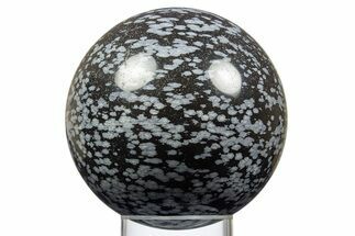 Polished Snowflake Obsidian Sphere - Utah #308268