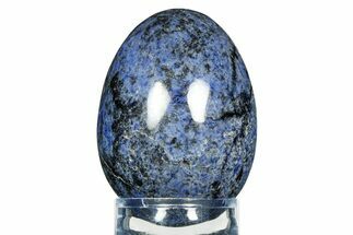 Polished Brilliant Blue Dumortierite Egg - South Africa #308717