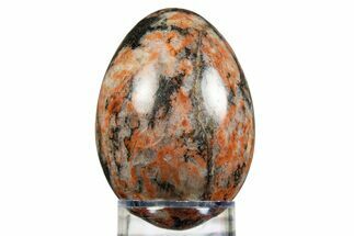 Carved Alkali-Feldspar (Red Granite) Egg - Colorado #308780