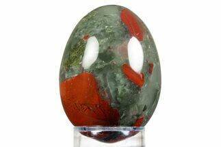 Polished Seftonite (Bloodstone/Heliotrope) Egg - Africa #308858