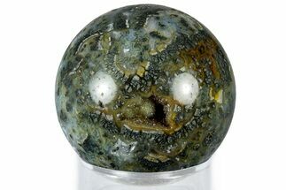 Colorful Polished Marcasite Agate Sphere - Indonesia #309012