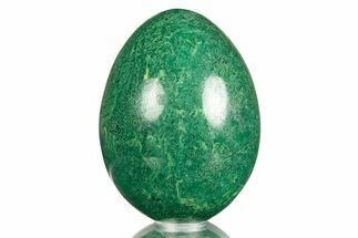 Polished Vibrant Green Buddstone Egg - South Africa #308956