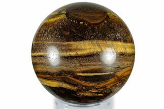 Polished Tiger's Eye Sphere - Top Quality #309176