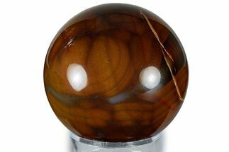 Polished Banded Brazilian Agate Sphere #309183