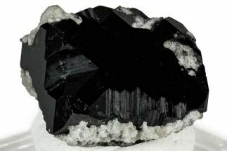 Lustrous Black Bixbyite Crystal - Utah #309325