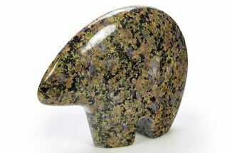 Carved Blue Dot Granite Bear - Australia #311510