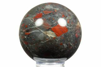 Polished Seftonite (Bloodstone/Heliotrope) Sphere - Africa #311707