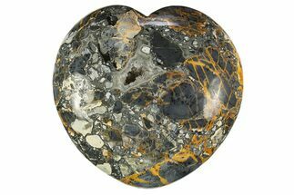 Polished Maligano Jasper Heart - Excellent Polishing #311936