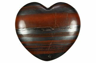 Polished Tiger Iron Heart - South Africa #311945