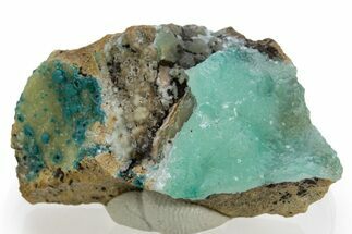 Sparkling Hemimorphite and Botryoidal Blue Rosasite - Congo #312447