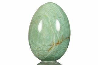 Polished Green Prase Egg - Western Australia #313483