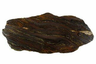 Polished Tiger Iron Stromatolite Slab - Billion Years #314303