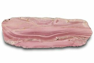 Polished Pink Opal Section - Western Australia #314381