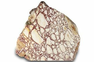 Free-Standing, Polished, Brecciated Mookaite Section #314451