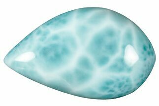 Polished Larimar Cabochon - Dominican Republic #315215