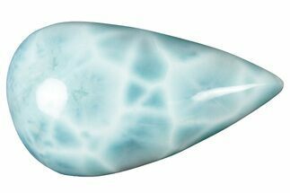 Polished Larimar Cabochon - Dominican Republic #315216