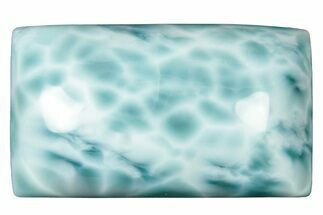 Polished Larimar Cabochon - Dominican Republic #315217