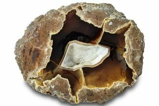 Colorful Polished Thunderegg Half - Oregon #315276