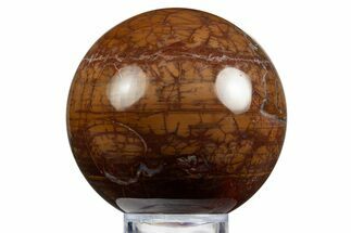Colorful Polished Jasper Sphere - Skull Springs, Oregon #315019