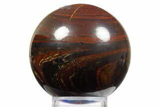 Polished Tiger Iron Stromatolite Sphere - Billion Years #316240