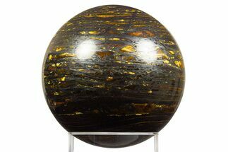Polished Tiger Iron Stromatolite Sphere - Billion Years #316246