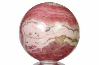 Polished Rhodochrosite Sphere - Argentina #315246