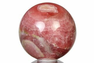 Polished Rhodochrosite Sphere - Argentina #315252