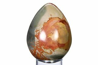 Polished Polychrome Jasper Egg - Madagascar #318139