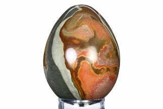 Polished Polychrome Jasper Egg - Madagascar #318145