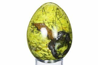 Polished Green Opal Egg - Madagascar #318206